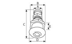 Tank Havalandırma Ø16mm Hortum için