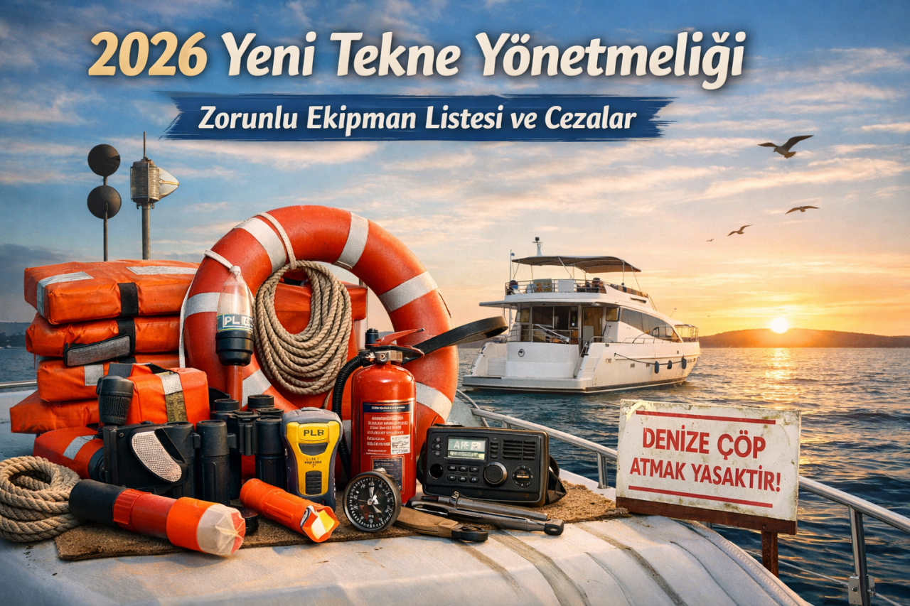 17 Ocak 2026 tarihinde Resmî Gazete’de yayımlanan yeni yönetmelik ile özel teknelerde bulundurulması gereken emniyet ve seyir ekipmanları önemli ölçüde güncellendi. Denizde güvenliği artırmayı amaçlayan bu düzenleme, tekne boyuna göre farklı zorunluluklar getirirken eksik ekipmanlara ciddi idari yaptırımlar uygulanmasını da öngörüyor.