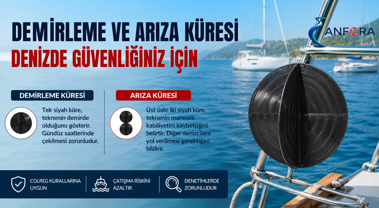 Demirleme küresi (demir küresi), bir teknenin veya geminin demirde olduğunu göstermek amacıyla gündüz saatlerinde kullanılan siyah renkli küresel denizcilik işaretidir. Gece kullanılan demir fenerinin gündüz karşılığı olarak kabul edilir.