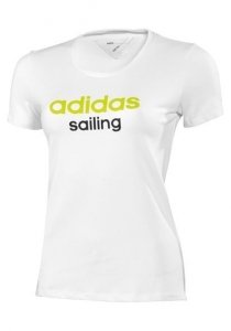 Adidas ASCU Logo Tişört SAILING Kadın L