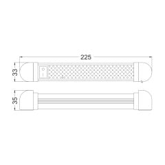 AquaLED Floresan Tip Lamba 12/24V 10 LED