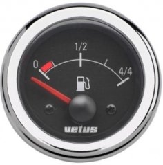 Vetus Yakıt Seviye Göstergesi 12 V – Siyah Kadran