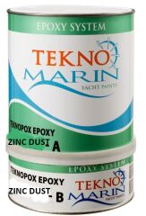 TEKNOMARİN Teknopox  Epoksi Çinko astar, Zinc Dust, 4 kg Set