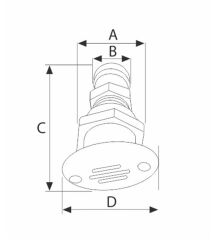 TANK HAVALANDIRMA DÜZ PLASTİK