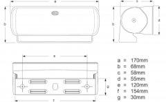 Hella Marine Sea Hawk XL Ledli güverte aydınlatma lambası