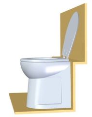 ELİTE  Elektrikli Tuvalet YÜKSEK 24V Beyaz Damperli kapak