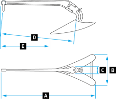 CQR Galvaniz Çapa 34 kg