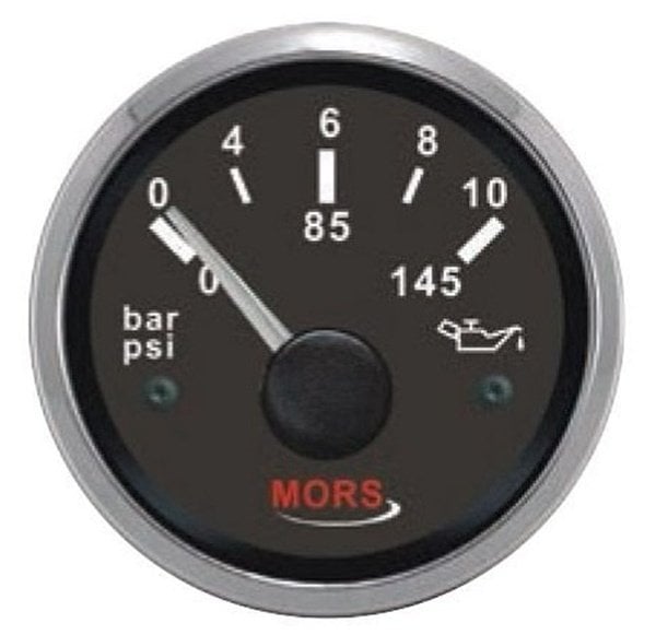 MORS Yağ Basınç Göstergesi Siyah