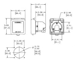 Hubbell 220V standart marin priz