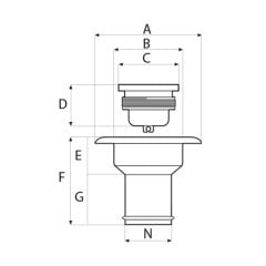 Yakıt Dolum ağzı Plastik 50 mm