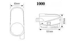 Nuova Rade Sintine Pompası Otomatik, 1000 Gph, 12V