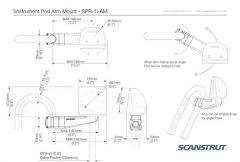 Scanstrut Marin SPR-1i-AM Hareketli Dirsekli Enstrüman Kutusu