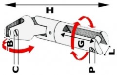 Osculati Mafsallı Krom Zincir Çıpa konnektörü 6-8 mm