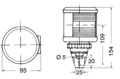 DHR 360° Kırmızı Navigasyon Işığı