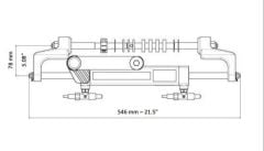 ULTRAFLEX UC95 OBF3 Hidrolik Dümen Silindiri Dıştan Takma Motor