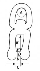 Wichard Fırdöndü halka-kilit alyan pimli 8 mm