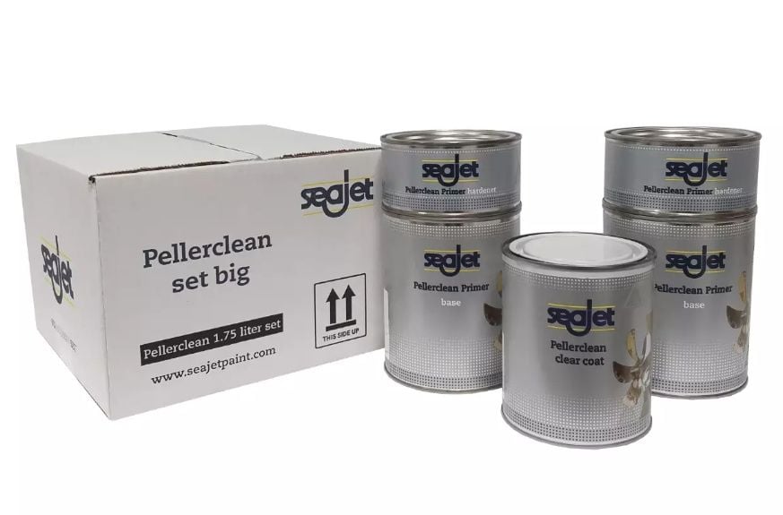 Seajet PellerClean Pervane ve Braket koruyucu Boya, Büyük Set 1,75 lt
