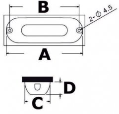 Osculati 30 W Su Altı Aydınlatma Lambası (AISI 316, OSRAM HD LED) Beyaz