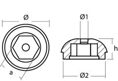 Best SP075 Side Power Çinko Baş Pervane Tutyası, 40 mm