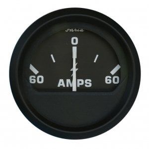Faria Ampermetre 0–60–0 A – Siyah Kadran