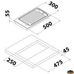 PB1327 Elektrikli Marin Gömme Barbekü