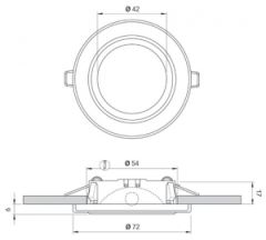 Quick Marine Lighting spot lamba Model Paslanmaz Ted C