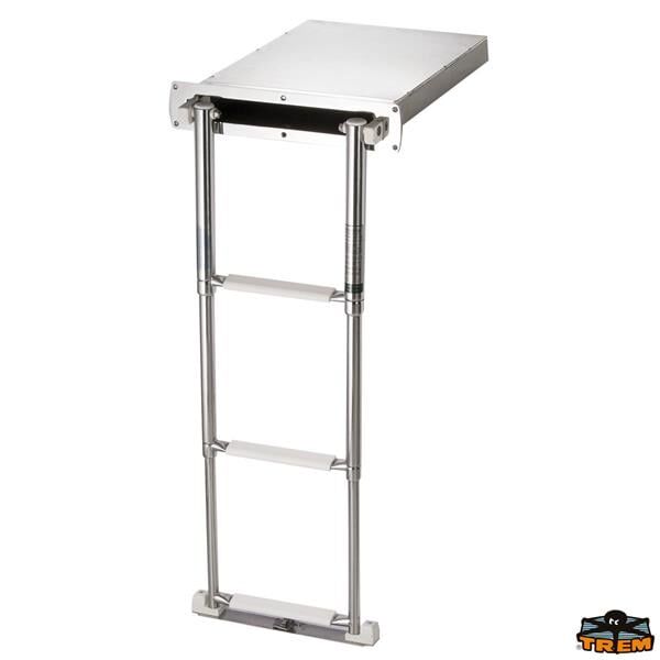 Trem Krom Tekne Merdiveni Gömme, 3 basamak