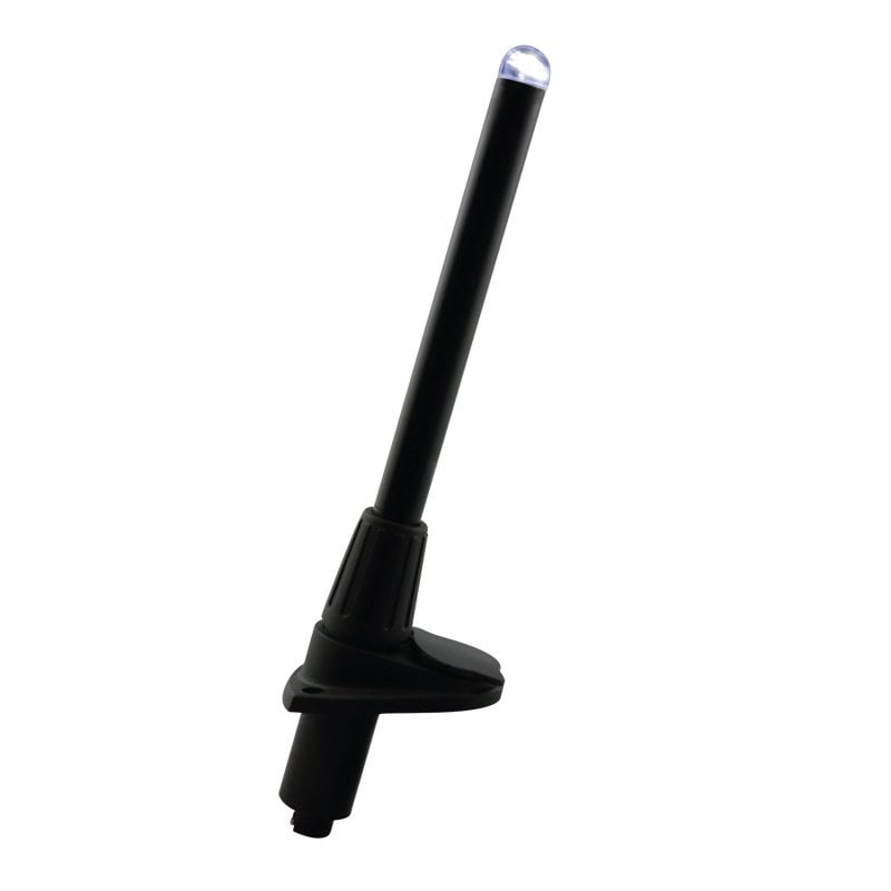 MICRO LED Işıklı Direk Soketli 60cm, Beyaz Işık, Siyah