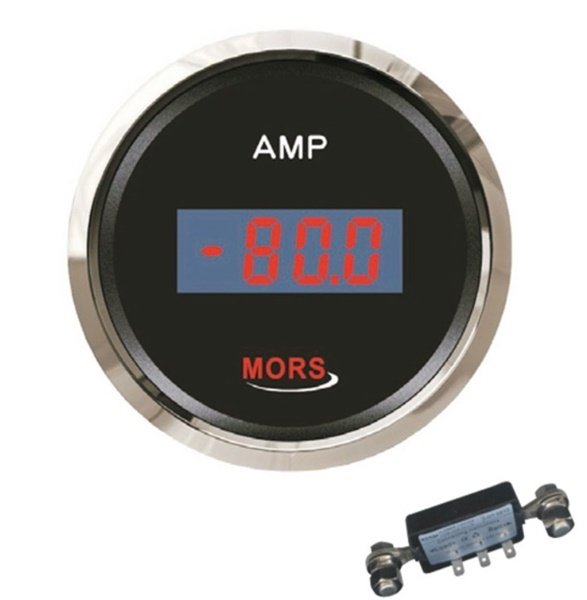 MORS Dijital Ampermetre Siyah