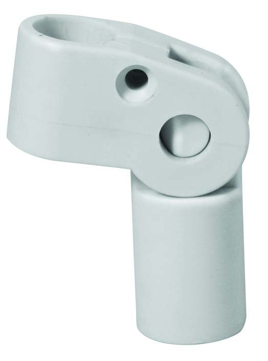 Plastik Tente Ara Parçası, Hareketli, Beyaz 22 mm