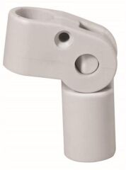 Plastik Tente Ara Parçası, Hareketli, Beyaz 22 mm