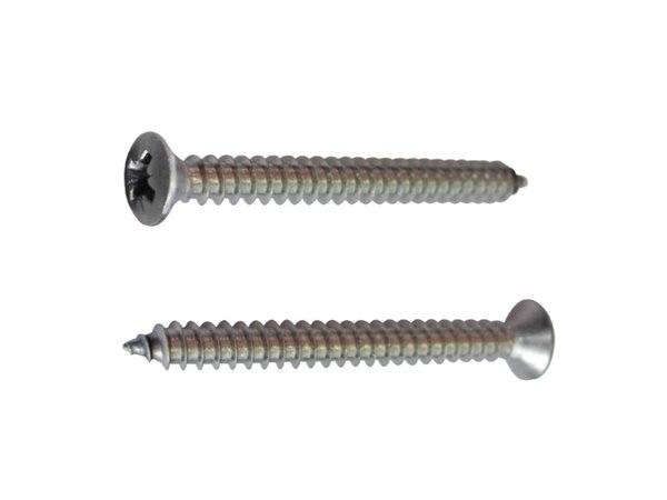 Fastenting 8mm Ahşap vidası, Krom
