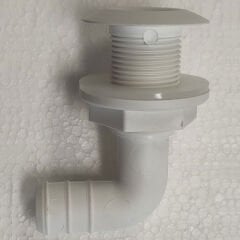 Lalizas Gövde Dirseği 90°, Hortum Ø20mm için, Beyaz, ISO
