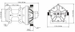 Seaflo Tekne Karavan için Hidrofor 19 lt/dk 24 Volt