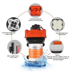 Seaflo Tekne Karavan için Hidrofor 11 lt/dk 12 Volt