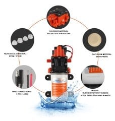 Seaflo Tekne Karavan için Hidrofor Pompa 5 lt/dk 12 Volt