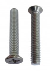 Havşa başlı yıldız civata krom M6*30