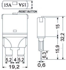 Resetlenebilir ATO/ATC tip sigorta