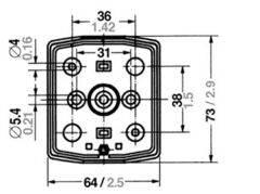 Aqua Signal 25 Serisi Pruva Seyir Feneri – Siyah Gövde (12 V / 10 W)
