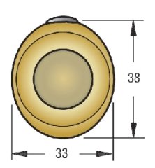 Çekmece&Dolap Kulbu Oval Kromaj