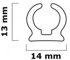 Döşeme rayı 4m