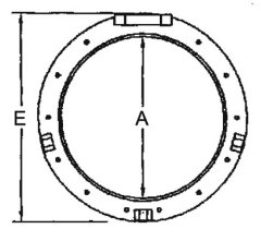 Yuvarlak lumboz Krom 203 mm