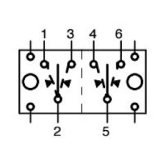 Osculati Marin (On)-Off-(On) çift kutuplu anahtar, switch