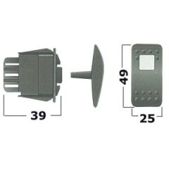 Osculati Marin (On)-Off-(On) çift kutuplu anahtar, switch