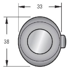 Çekmece&Dolap Kulbu Dikay Oval Mat Kromaj