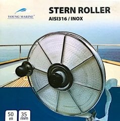 Tekne Bağlama Yassı halatı, 35mm x 50m, Paslanmaz Kıç Makaralı