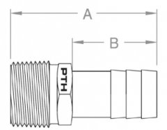 Groco bronz hortum rakoru Hortum iç Ø: 1 1/2“