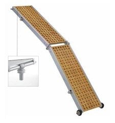 Trem Alüminyum Pasarella 260x36cm, ahşap ızgaralı.