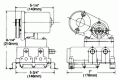 Jabsco 36600-XXXX Seri Kayışlı sintine pompası 30 lt /dk