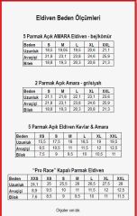 AMARA eldiven / 2 Parmak Açık M